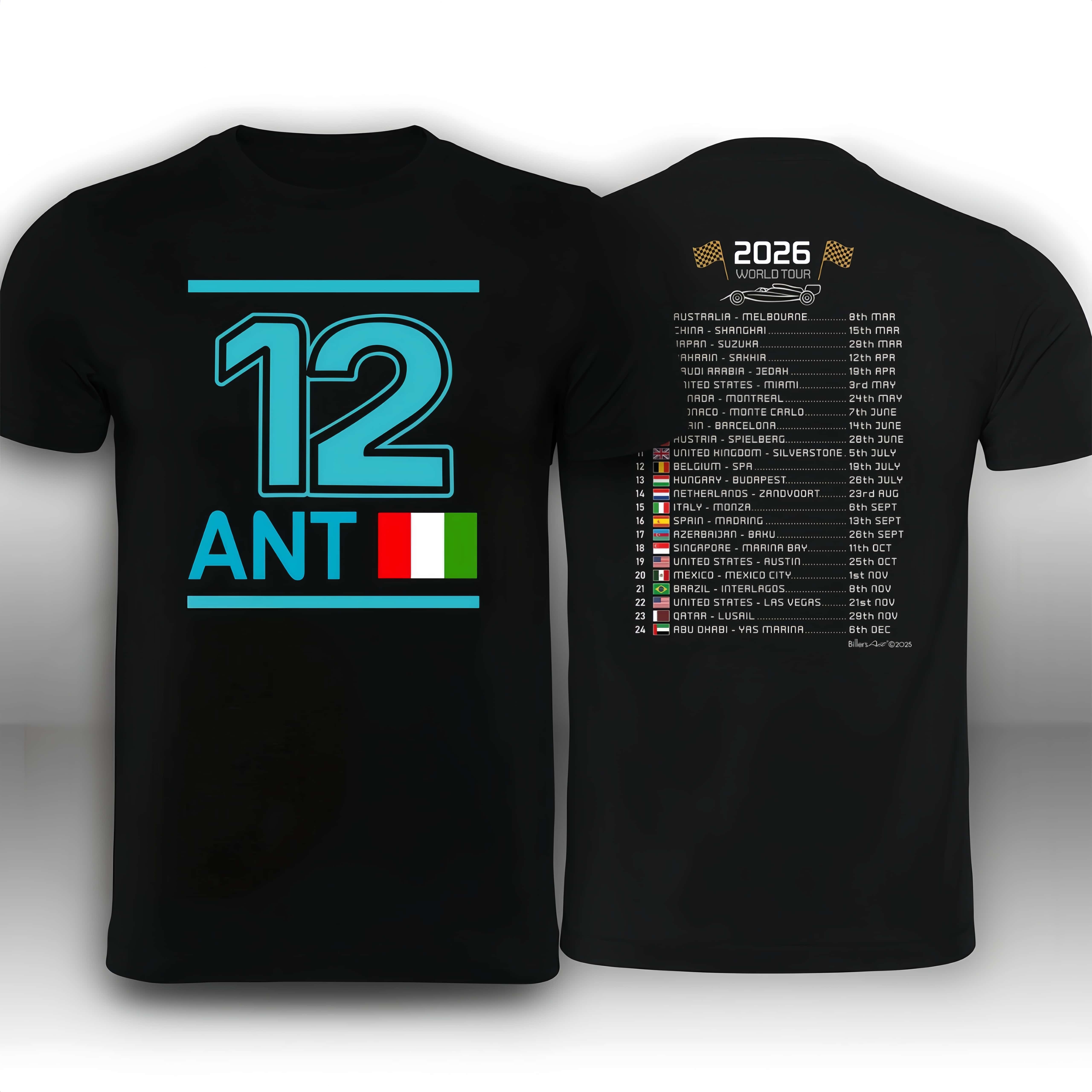 Streetwear Brands 2026 - Kimi Antonelli # 12 Teams Gloednieuwe