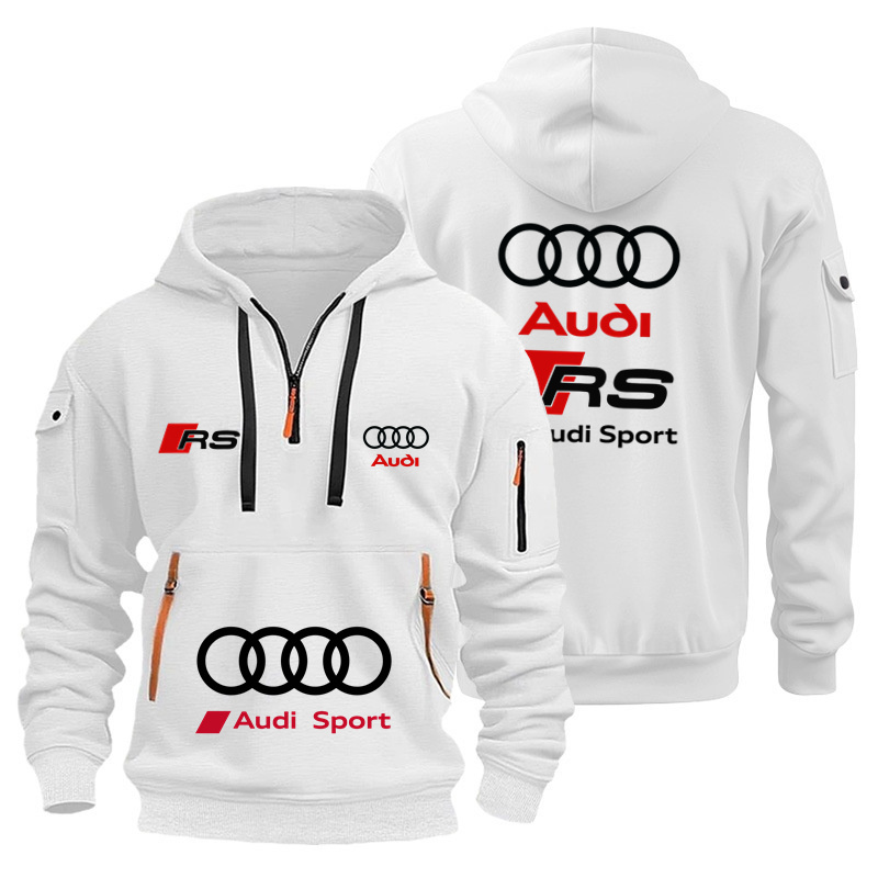 Streetwear Brand Hoodies - Audi merk unisex motorracehoodie winddicht warm