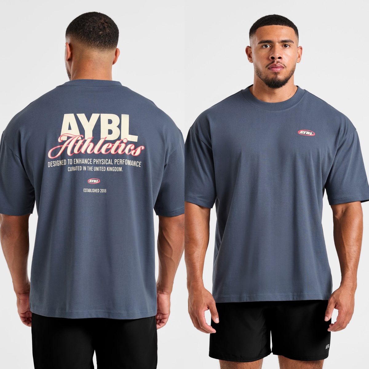Streetwear Brand Graphics - Klassieke atletiek script oversized mode GYM