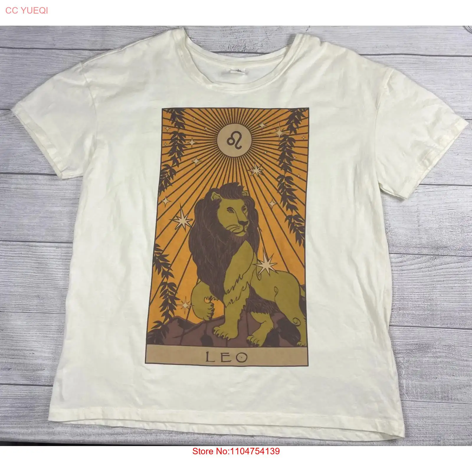 Streetwear Brand La - Vtg Y2K Zodiac Leo Lion T-shirt