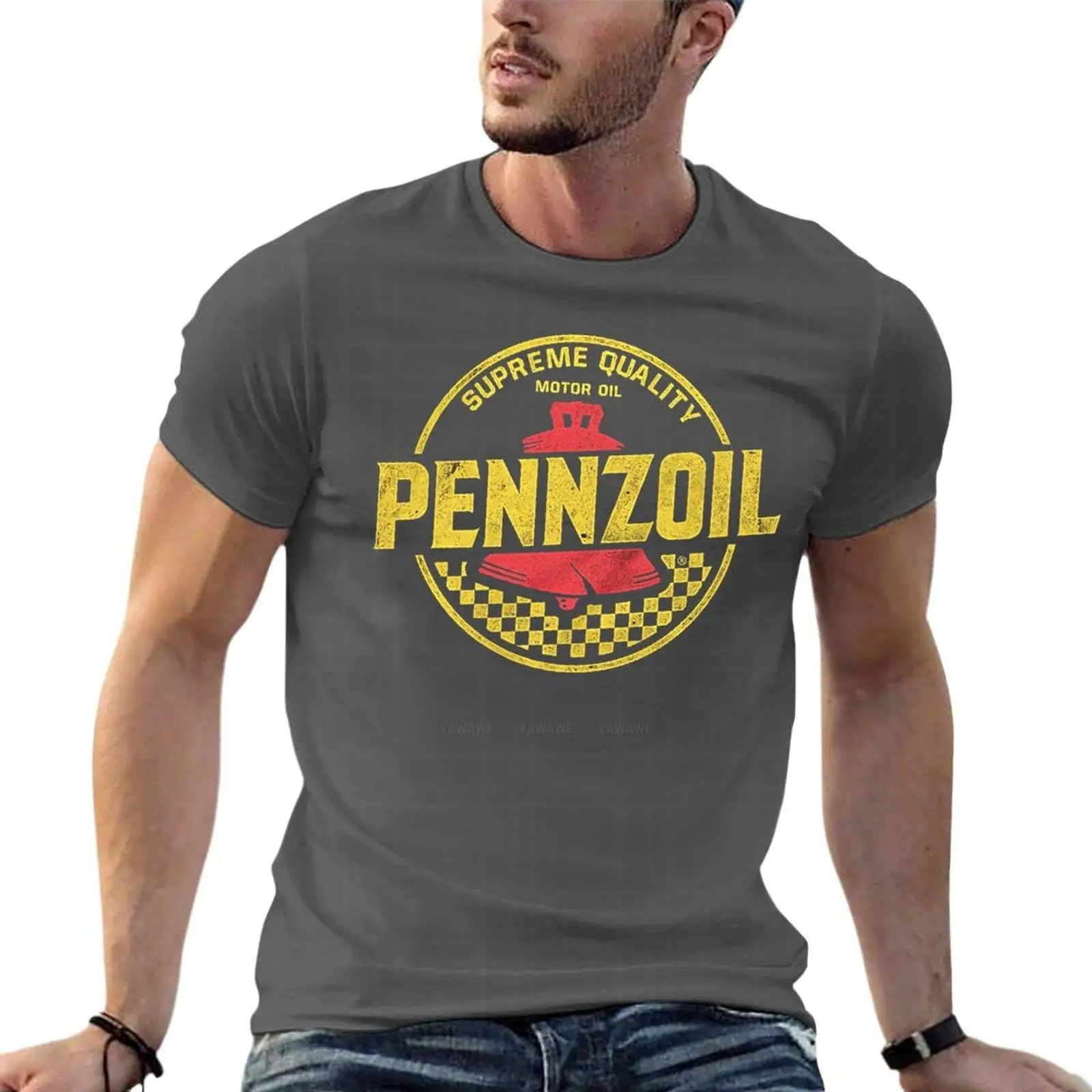 Streetwear Brands Logo - Distressed Pennzoil Motor Olie Logo Oversized