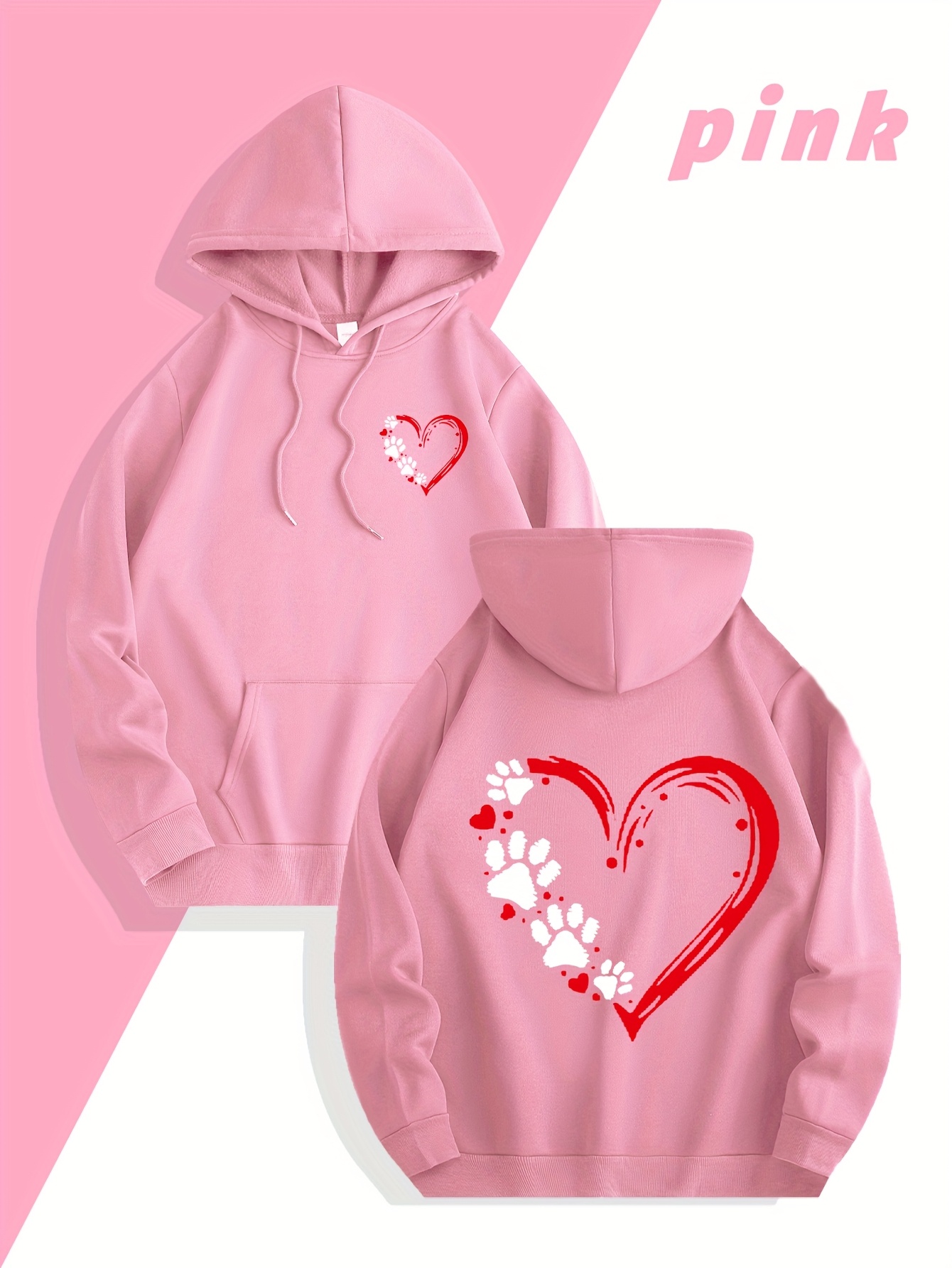 Streetwear Brand Hoodies - Herfst/winter streetwear merk herensweater met hartprint,