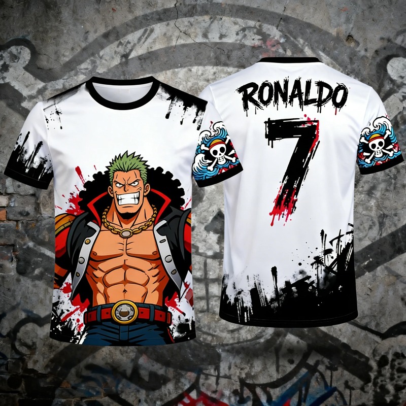 One Piece Luffy No.7 Co-brande - Streetwear Brand Jersey recensie en prijs