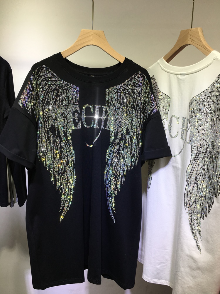 L-4XL Oversize Rhinestone Enge - Streetwear Brand Shirts recensie en prijs