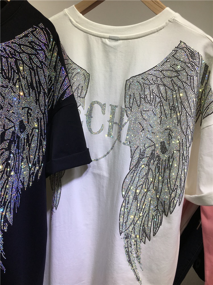 L-4XL Oversize Rhinestone Enge - Streetwear Brand Shirts recensie en prijs