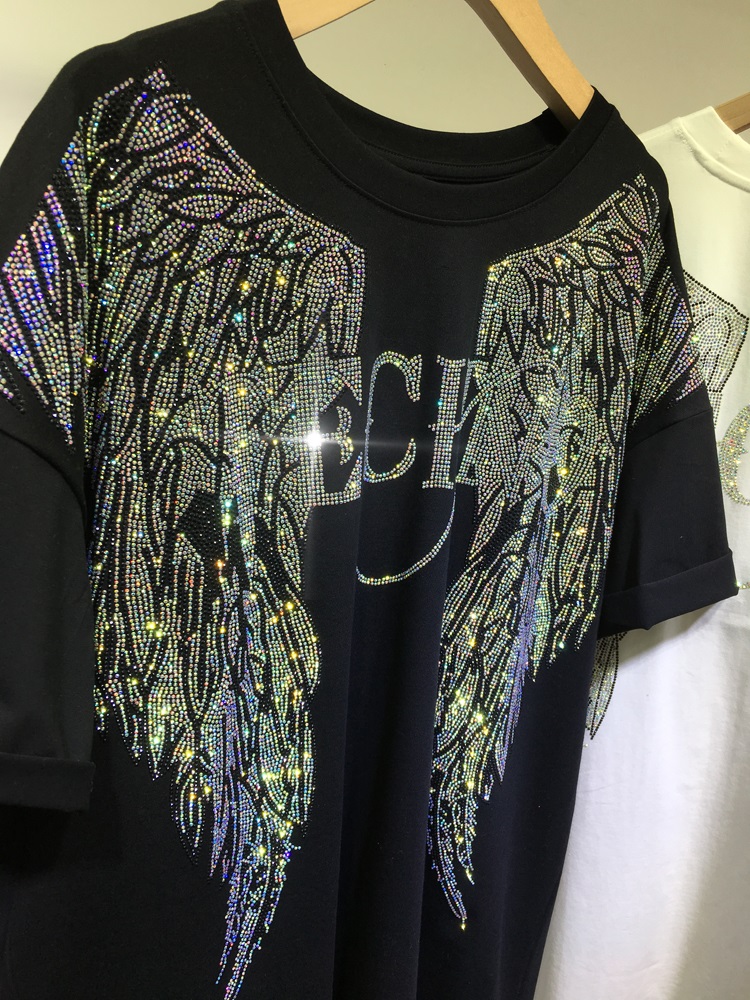 L-4XL Oversize Rhinestone Enge - Streetwear Brand Shirts recensie en prijs
