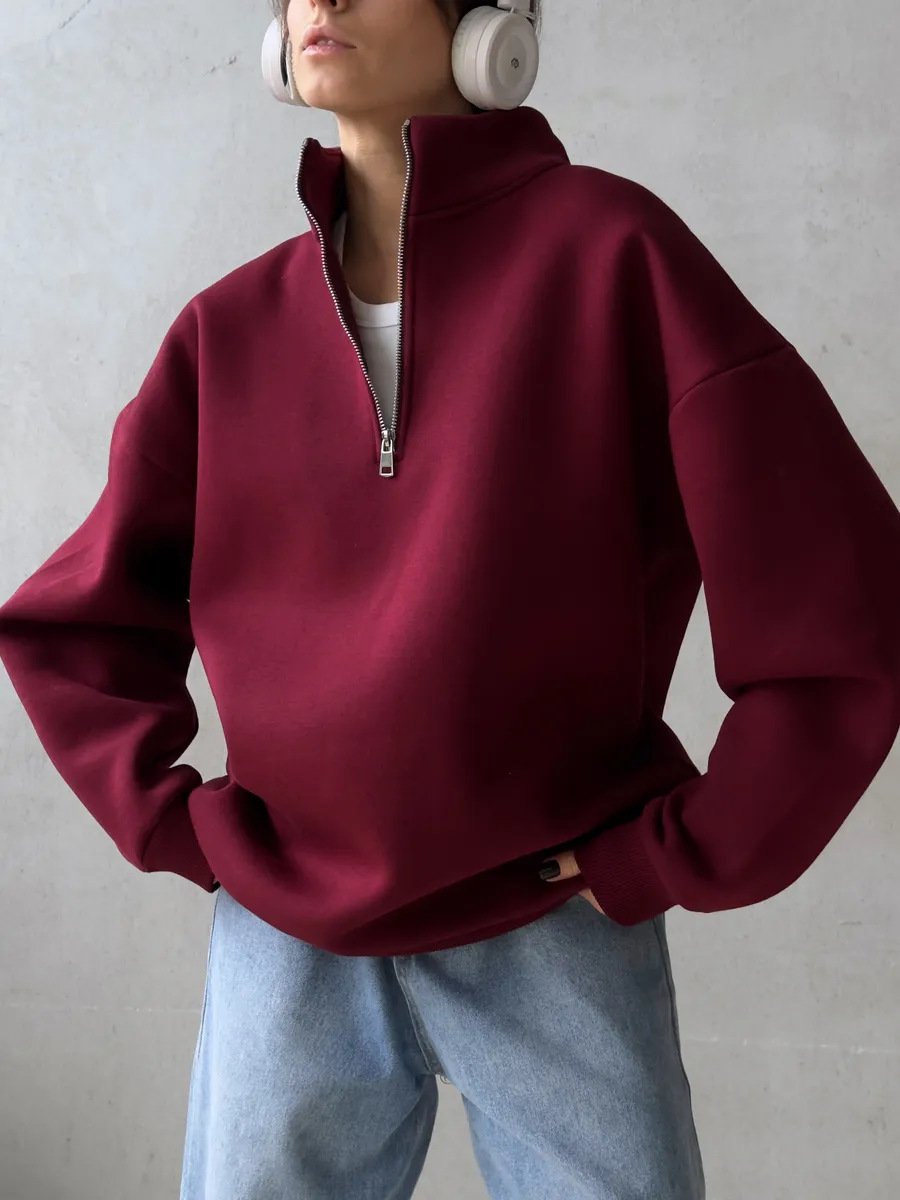 Amerikaanse retro half rits al - Streetwear Brand Hoodies recensie en prijs