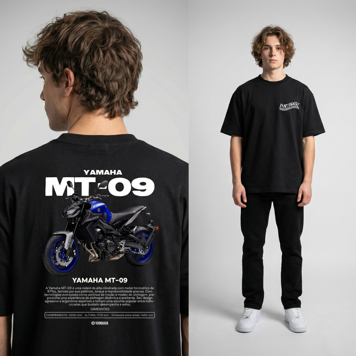 Yamaha MT-07 Naked Bike Style  - Streetwear Brand Graphics recensie en prijs