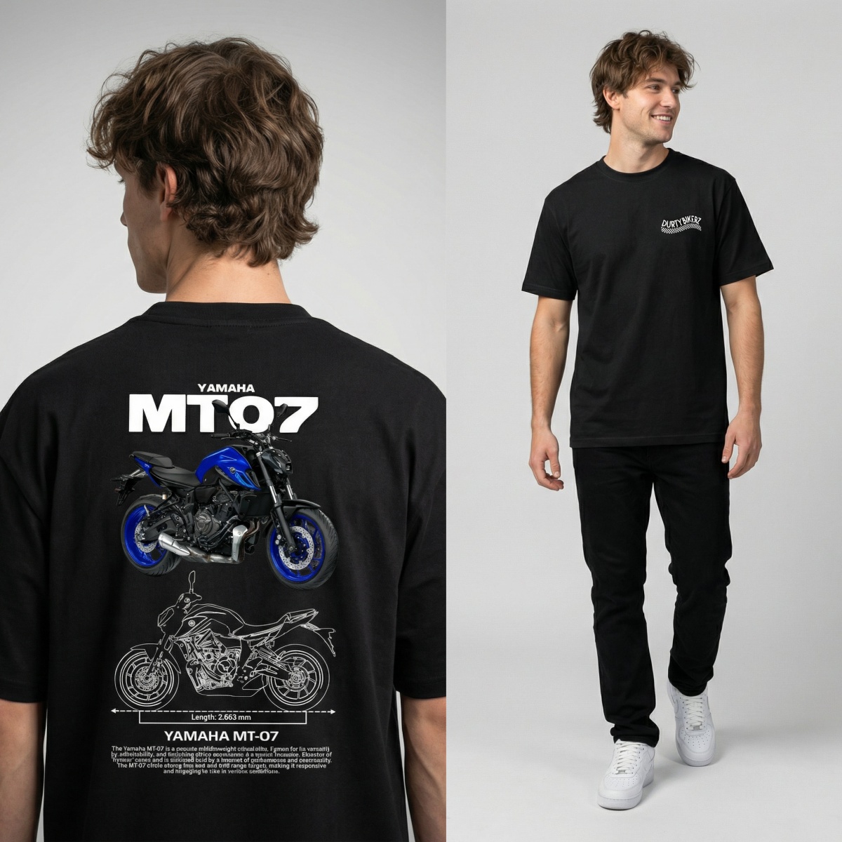 Yamaha MT-07 Naked Bike Style  - Streetwear Brand Graphics recensie en prijs