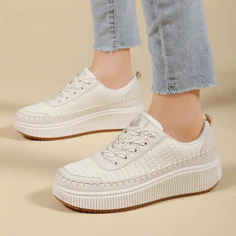 Bruine schoenen Dames Flats He - Streetwear Brand Famous recensie en prijs