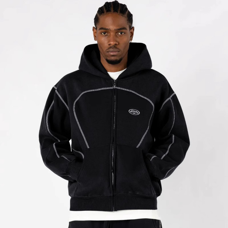 Losse hoodie met rits, streetw - Streetwear Brand Hoodies recensie en prijs