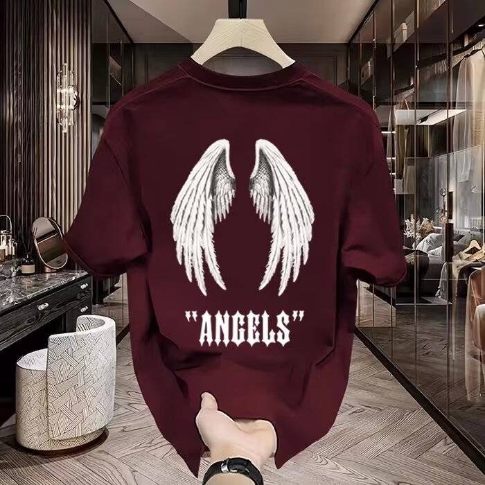 T-shirt van puur katoen, met p - Streetwear Brand Tags recensie en prijs