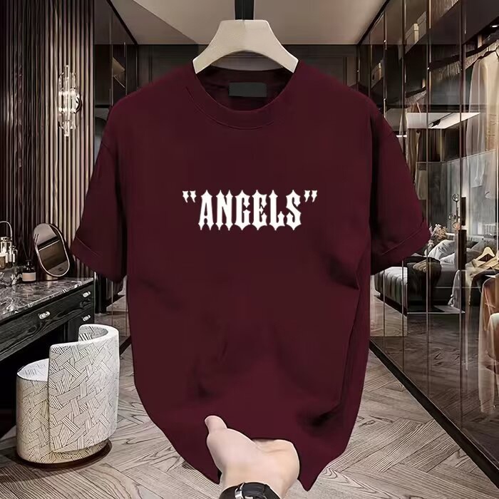 T-shirt van puur katoen, met p - Streetwear Brand Tags recensie en prijs
